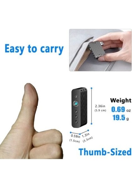 Telefon Uygulamalı En Küçük Güvenlik Kamerası Cctv Kamera Hd 1080P Ip Kamera Android/ios, Windows/mac Pc(Siyah)- (Yurt Dışından) fiyatları