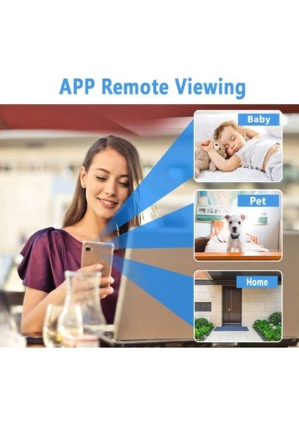 Telefon Uygulamalı En Küçük Güvenlik Kamerası Cctv Kamera Hd 1080P Ip Kamera Android/ios, Windows/mac Pc(Siyah)- (Yurt Dışından) fırsatları