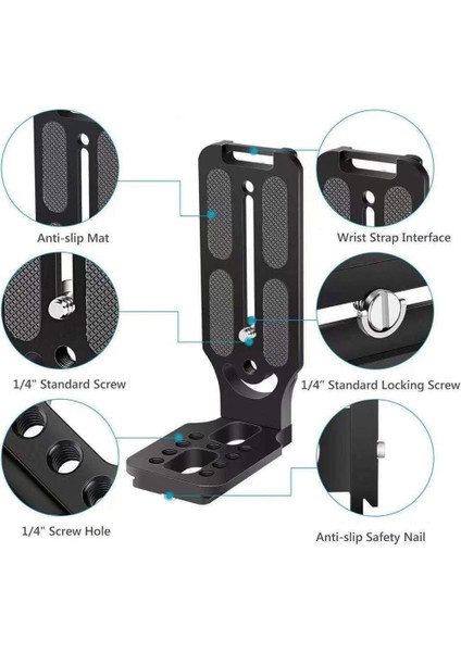 Kameralar Için Evrensel L Açılı L Plakası, Tripod Dişli ve Uyumlu (Yurt Dışından) fırsatları