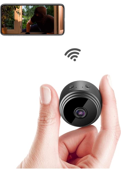 Wifi Mini Kamera Ultrakompakt Ağ Kamerası Kablosuz Ip Kamera 1080P Hareket Algılamalı Gece Görüş Kameraları, Iphone/android Telefon/ipad Için Dadı Bebek Evcil Hayvan Kamerası (Yurt Dışından)