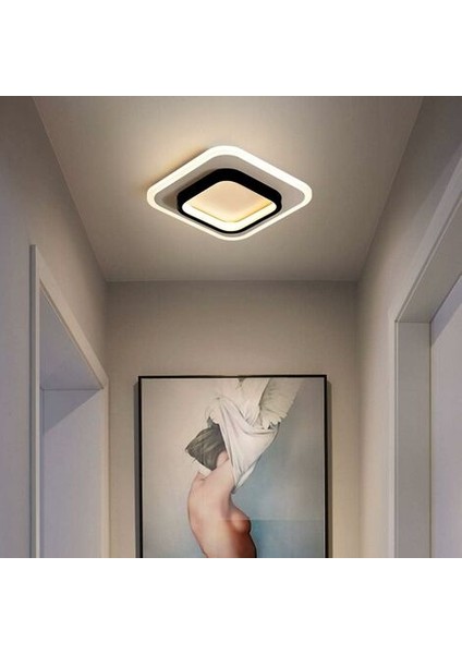 Kare Tavan Işıkları 22W, LED Tavan Işıkları, Banyo, Oturma Odası, Yatak Odası, Mutfak, Koridor Için 3500K Tavan Lambası (Sıcak Beyaz) (Yurt Dışından) modelleri