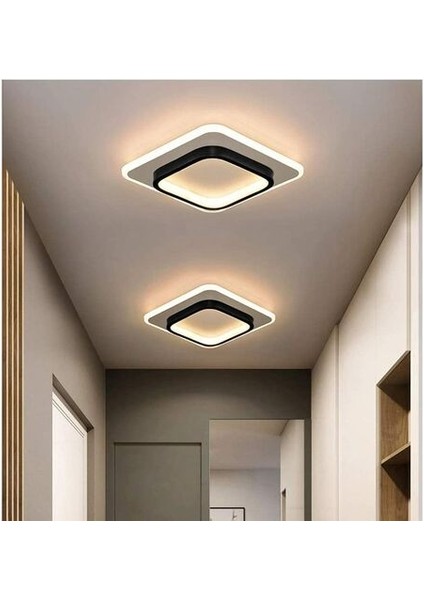 Kare Tavan Işıkları 22W, LED Tavan Işıkları, Banyo, Oturma Odası, Yatak Odası, Mutfak, Koridor Için 3500K Tavan Lambası (Sıcak Beyaz) (Yurt Dışından) indirimleri