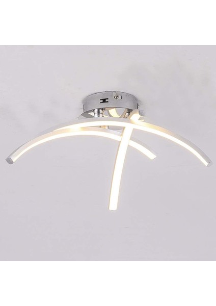 LED Tavan Lambası, Modern Tasarım Kavisli Tavan Avize Lambası, Oturma Odası Yatak Odası Yemek Odası Için 3 Kavisli Işık ile 18W (Soğuk Beyaz) (Yurt Dışından) fırsatları