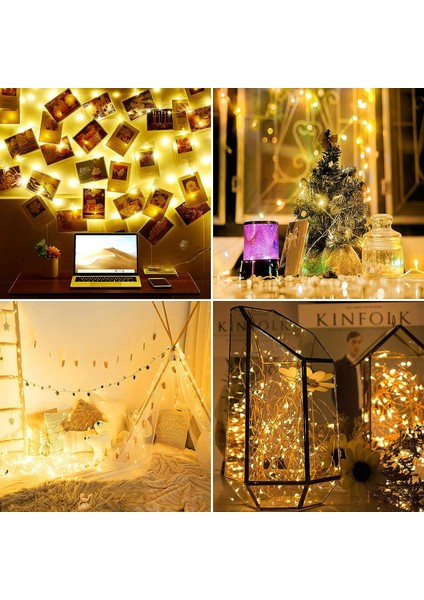Dize Işıklar, 20M 200LED USB LED Dize Işıklar Noel Peri Masalı Işıklar IP65 Su Geçirmez Dize Işıklar 8 Mod, Sıcak Beyaz (Yurt Dışından) modelleri