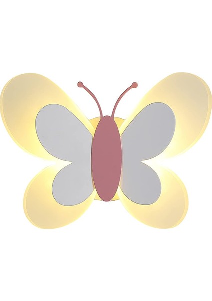 Iç Mekan Duvar Lambası LED Sevimli Kelebek Duvar Lambası Kreş Dekor Için Duvar Dekoru, Başucu Lambası, Kapalı Gece Lambası (Yurt Dışından)