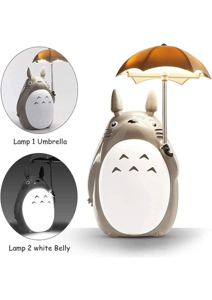 Totoro Çocuklar Için LED Gece Lambası, USB Şarj Edilebilir Okuma Masa Lambası, Erkek Kız Için Karikatür Sevimli Hayvan Odası Dekor (Yurt Dışından) fiyatları
