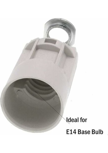 E14 Alev Ampul Tabanı, Termoplastik, Siyah, Ses 52MM Yüksek, 1/8 IPS Hickey Dişli (Yurt Dışından) modelleri