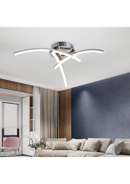 Modern LED Tavan Lambası, Kavisli Tavan Lambası, 4.000K Beyaz Işık, 18W LED Avize, 1500LM, Alüminyum Kaplama, Oturma Odaları, Yatak Odaları ve Koridorlar Için Tavan Lambası (Yurt Dışından) modelleri