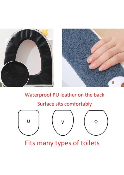 2 Adet Klozet Kapağı, Klozet Minderi Kalınlaştırıcı Klozet Minderi Kapağı Sıcak Kumaş Klozet Kapağı Koruma Isıtıcı Peluş Klozet Kapağı (Yurt Dışından) fiyatları