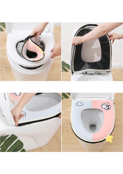2 Adet Klozet Kapağı, Klozet Minderi Kalınlaştırıcı Klozet Minderi Kapağı Sıcak Kumaş Klozet Kapağı Koruma Isıtıcı Peluş Klozet Kapağı (Yurt Dışından) modelleri