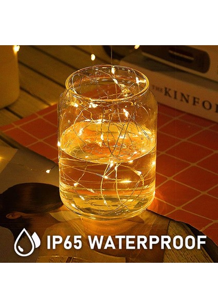 Düğme Pil Peri Işıkları, 6 Parça 2m 20 LED Iç ve Dış Mekan IP65 Bakır Tel Dize Işıklar, Yatak Odası Dekorasyonu, Bahçe, Düğün, Parti, Noel Sıcak Beyaz 6er (Yurt Dışından) modelleri