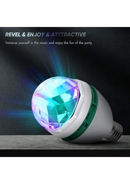 Sahne Ampulü Dönen LED Strobe Ampul Disko Parti Ampulü 7 Renkte Çok Renkli Ampul Noel Doğum Günü Partisi Düğün Club Lounge Için Ambiyans Ampulü (Yurt Dışından) fırsatları
