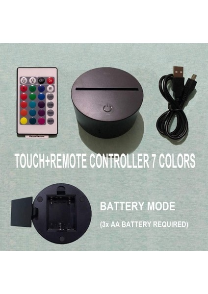 Gece Lambası Anime Figürleri LED Kısılabilir 3D USB Uzaktan Kumanda Dokunmatik 7 Renk Lav Lambası Noel Hatıra Erkek Kız Çocuk Bebek Oyuncakları (Yurt Dışından) indirimleri