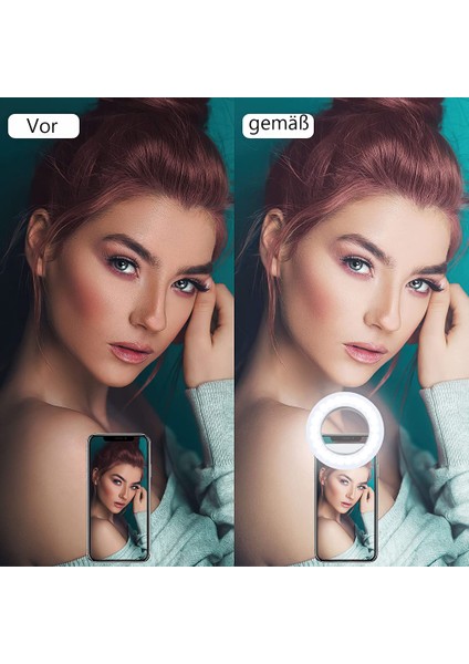 Rgb Telefon Zil Işığı, 3 Seviye Soğuk Beyaz ve 12 Rgb Moduna Sahip Realplus Klipsli Zil Işığı, Taşınabilir Selfie Zil Işığı - Şarj Edilebilir (Yurt Dışından) fırsatları