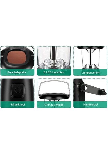 Alftek 6 LED Güneş Enerjili El Kranklı Dinamo LED Işık / Fener / Lamba Için Dış Mekan Kamp / Avcılık / Yürüyüş / Yelkencilik (Yurt Dışından) fırsatları