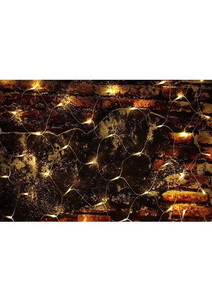 96 LED Işık Net Işık Perdesi Peri Işıkları Sıcak Beyaz Dekoratif Işık Kapalı ve Açık Noel Düğün Fişi ile (Yurt Dışından) fiyatları