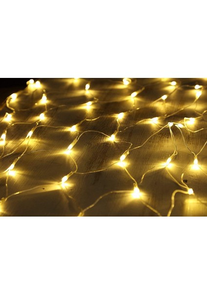 96 LED Işık Net Işık Perdesi Peri Işıkları Sıcak Beyaz Dekoratif Işık Kapalı ve Açık Noel Düğün Fişi ile (Yurt Dışından) modelleri