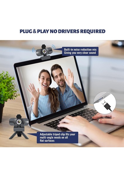 Kamera 1080P Full Hd Web Kamerası, Tripodlu USB Web Kamerası, Masaüstü ve Kucak Için Pc Web Kamerası (Yurt Dışından) modelleri