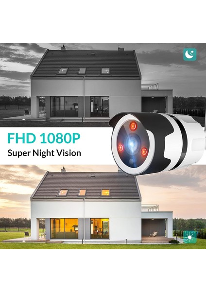 Kamera Dış Mekan Wifi Güvenlik Kamerası Na ile 1080P Güvenlik Kameraları (Yurt Dışından) fırsatları