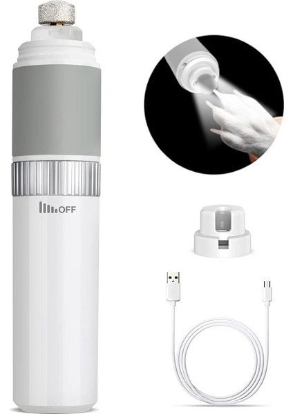 LED Işıklı Tırnak Halkası Küçük, Orta ve Büyük Köpekler ve Kediler Için Vakum Uzatmalı 40 Db Süper Sessiz Dikiş Makinesi, 2000 Ma (Beyaz) (Yurt Dışından)