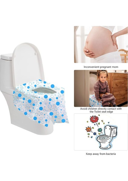 20 Adet Tek Kullanımlık Tuvalet Koruması Çocuklar Veya Umumi Tuvaletler Için Klozet Kapakları 65*60CM (Yurt Dışından) modelleri