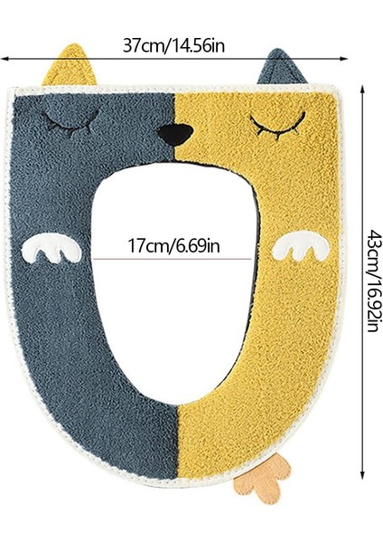 2 Adet Klozet Kapağı, Fermuarlı Evrensel Klozet Kapağı Yıkanabilir Klozet Kapağı Klozet Kapağı Kumaşı, Klozet Kapağı Minderleri (Yurt Dışından) fırsatları