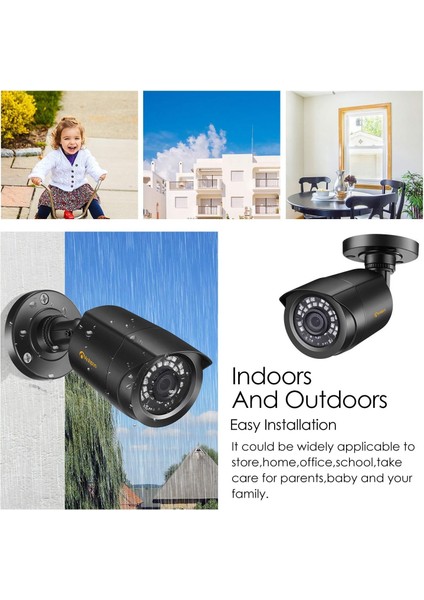 Kamera 1080P Dış Mekan Güvenlik Kamerası IP66 20 Metre Gece Görüşü 3.6mm Lens 4'ü Bir Arada (Yurt Dışından) indirimleri