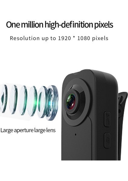 Kamera Mini Vücut Kamera Klipsi Taşınabilir Güvenlik Kameraları Taşınabilir 1080P Cep Kamerası (Yurt Dışından) fırsatları