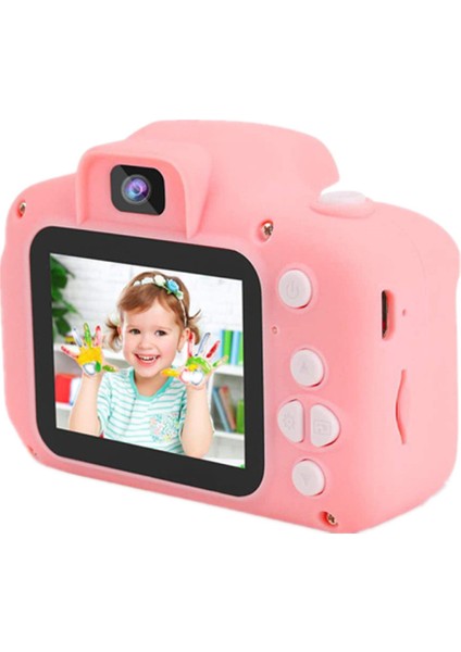 Çocuk Kamerası, Dijital Kamera Selfie Kamerası Çocuk Kamera Oyunu Çok Işlevli, 2,0 Inç Ekran, 1080P Hd, 32GB Sd Kart Ile, 4-10 Yaş Erkek ve Kız Çocuklar Için Oyuncak Hediye (Yurt Dışından)