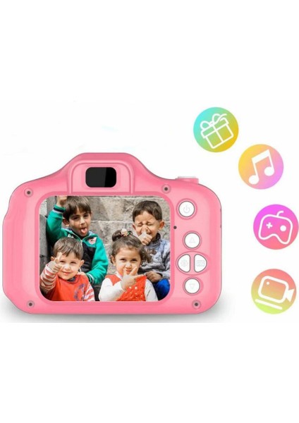 Çocuk Kamerası, Dijital Kamera Selfie Kamerası Çocuk Kamera Oyunu Çok Işlevli, 2,0 Inç Ekran, 1080P Hd, 32GB Sd Kart Ile, 4-10 Yaş Erkek ve Kız Çocuklar Için Oyuncak Hediye (Yurt Dışından) fiyatları