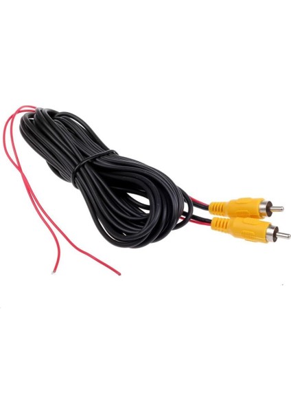 6m 20FT Video Kablosu Uzatma Rca Jak Kablosu Fono Fişli Konnektör Fişi Geri Vites Araba Algılama Teli Kırmızı (Yurt Dışından)