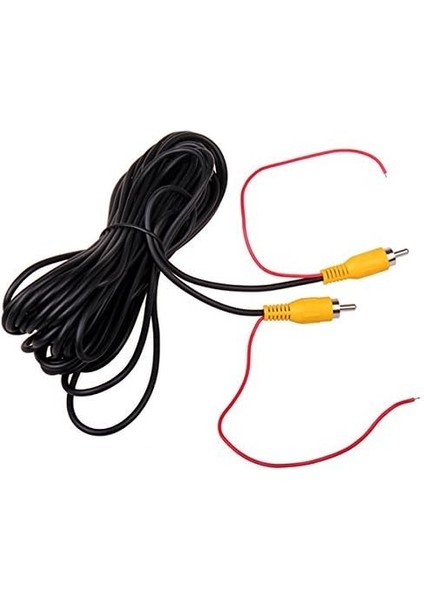 6m 20FT Video Kablosu Uzatma Rca Jak Kablosu Fono Fişli Konnektör Fişi Geri Vites Araba Algılama Teli Kırmızı (Yurt Dışından) fiyatları