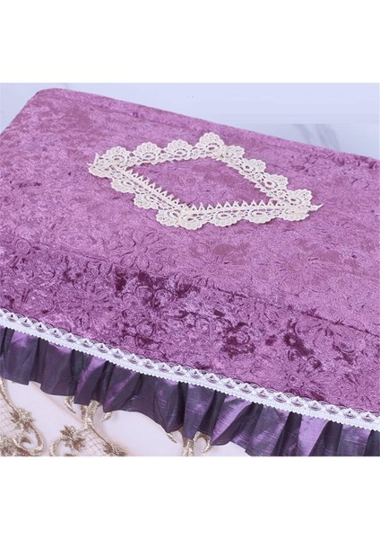 3'lü Peluş Klozet Kapağı Seti Dantelli Klozet Kapağı Sıcak ve Yumuşak Evrensel Banyo Klozet Minderi (Pembe) (Yurt Dışından) fırsatları