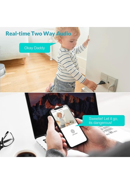 Iç Mekan Güvenlik Kamerası, Akıllı Evcil Hayvan Kamerası, Hareket Algılamalı Gece Görüşlü 2 Yönlü Sesli 1080P Fhd 2.4ghz Wifi Kamera, Alexa ile Çalışır (Yurt Dışından) modelleri