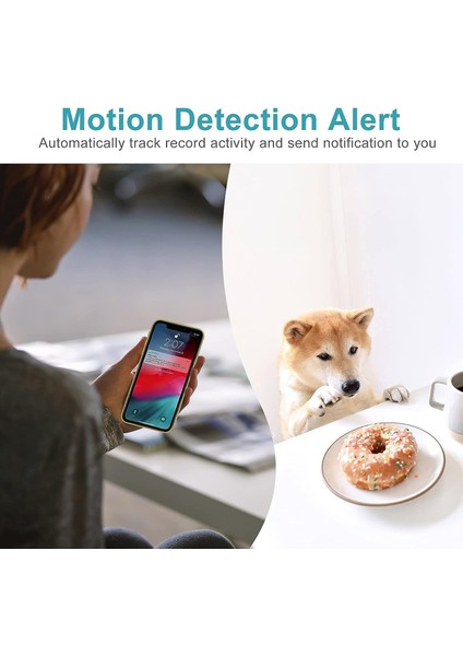 Iç Mekan Güvenlik Kamerası, Akıllı Evcil Hayvan Kamerası, Hareket Algılamalı Gece Görüşlü 2 Yönlü Sesli 1080P Fhd 2.4ghz Wifi Kamera, Alexa ile Çalışır (Yurt Dışından) fırsatları