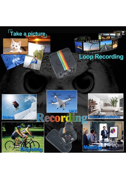 Mini Kamera SQ11 Hd 1080P Spor Kamera Mini Dv Video Kaydedici Gece Görüşlü ve Hareket Algılamalı Casus Kameralar Güvenlik Kamerası (Yurt Dışından) fırsatları