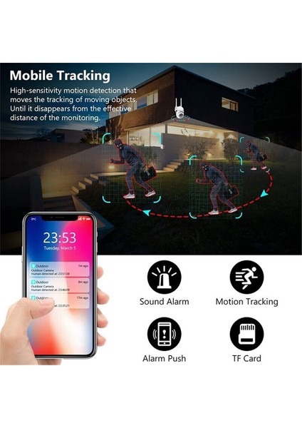 Kamera Dış Mekan Güvenlik Kameraları 2.4ghz Wifi Kameralar 1080P Dome Over (Yurt Dışından) fırsatları