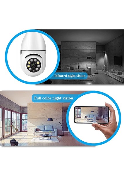 Ampul Güvenlik Kamerası, Hareket Algılama Alarmlı 360° Gözetim Kamerası (Yurt Dışından) indirimleri