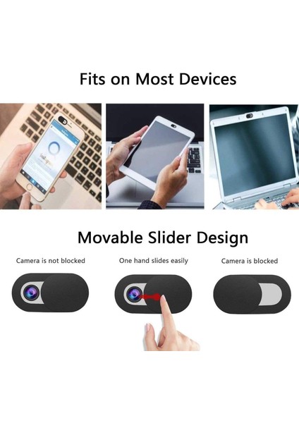6'lı Kamera Seti Web Kamerası Kapağı Kaydırıcı Kamera Kapağı Ultra Ince Web Kamerası Kapağı (Yurt Dışından) modelleri