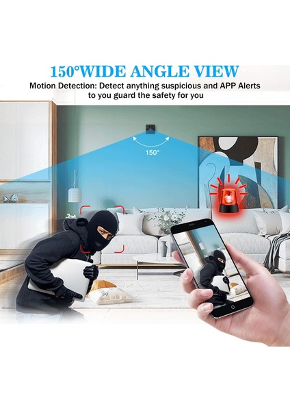 Kamera 1080P Mini Full Hd Wifi Kamera, Gece Görüşlü Taşınabilir Küçük Hd Dadı Kamerası (Yurt Dışından) fiyatları