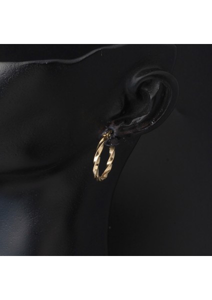 14 Ayar 2 Cm. Çaplı Burgu Altın Halka Küpe fiyatları