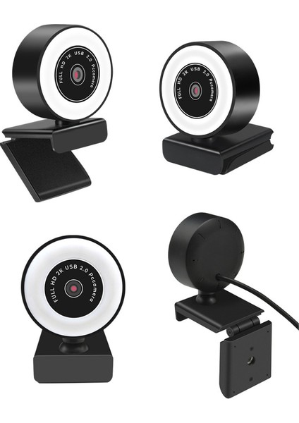 Kamera Angetube 60FPS 1080P Halka Işıklı Web Kamerası - 5x Dijital Yakınlaştırmalı Pc Kamerası (Yurt Dışından) indirimleri