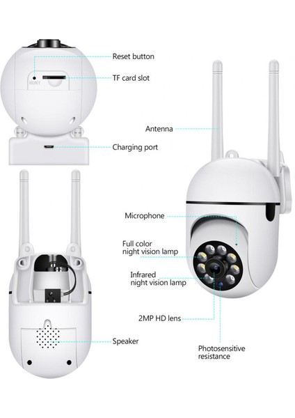 Kamera Güvenlik Kamerası Kablosuz Wifi Kamera Ev Güvenlik Sistemi Hareket Algılama (Yurt Dışından) modelleri