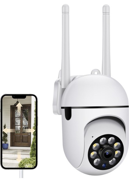 Güvenlik Kameraları Dış Mekan - Hareket Algılamalı Otomatik Takip Akıllı Uyarılarla Görüntüle (Yurt Dışından)