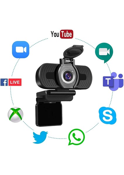 Kamera 1080P Full Hd Web Kamerası Bilgisayar Dizüstü Pc Mac Masaüstü Kamera Konferanslar ve (Yurt Dışından) fiyatları