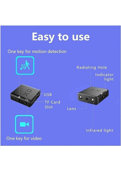 Kamera 1080P Mini Kamera Kızılötesi Gece Görüş Ses Video Kaydedici Hareket Algılama (Yurt Dışından) modelleri