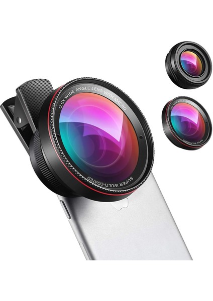 Kamera (Yeni) Cep Telefonu Kamera Lensi, 0,6x Süper Geniş Açı Lens, 15X Makro (Yurt Dışından)
