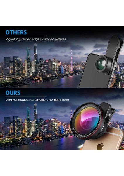 Kamera (Yeni) Cep Telefonu Kamera Lensi, 0,6x Süper Geniş Açı Lens, 15X Makro (Yurt Dışından) fırsatları