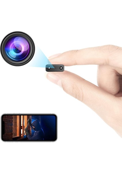 Kamera En Küçük Ip Wifi Güvenlik Kamerası Kablosuz USB Tak Kamera Taşınabilir Fe (Yurt Dışından)