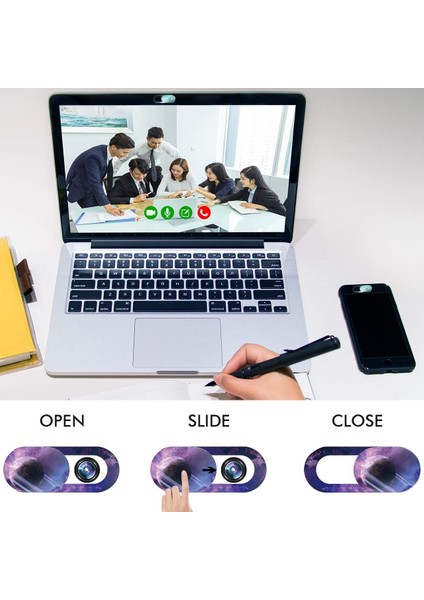 Kamera Web Kamerası Kapağı Web Mac Dizüstü Bilgisayar Kamera Kapağı Kaydırıcı [3'lü Paket] Ultra Ince (Yurt Dışından) fiyatları